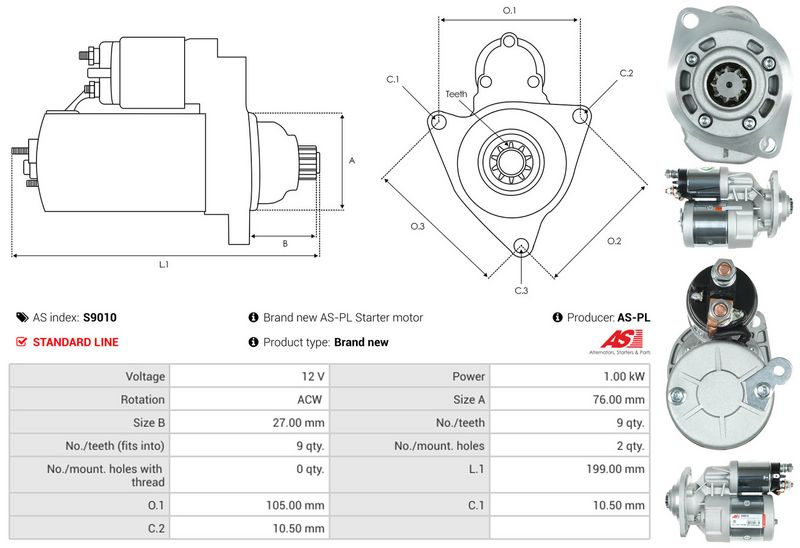 AS-PL S9010 Starter
