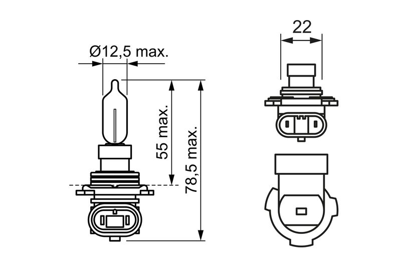 BOSCH 1 987 302 027 Bulb, spotlight