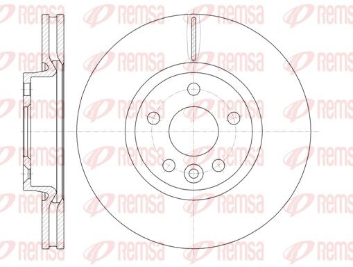 REMSA гальмівний диск передній FORD Mondeo 07- S-Max 06- Kuga 08- Galaxy 06-