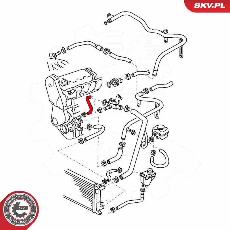 ESEN SKV 24SKV378 Radiator Hose