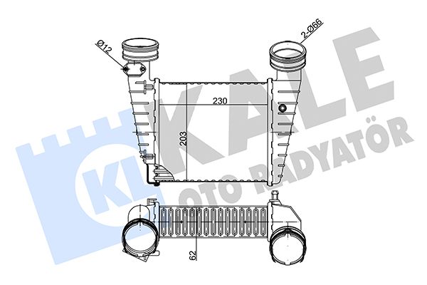 Охолоджувач наддувального повітря, Kale Oto Radyatör 342375