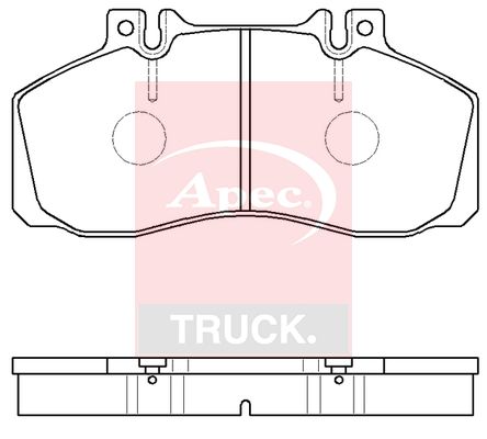 APEC Brake Pad Set, disc brake PAD29835