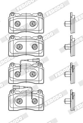 FERODO FDB4307 Brake Pad Set, disc brake
