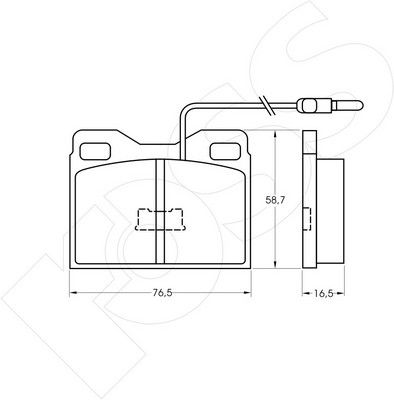 1-GNC R-264 - Brake Pad Set, disc brake