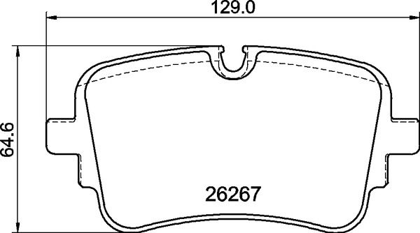 Комплект гальмівних накладок, дискове гальмо, Brembo P85190