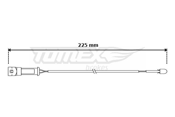 TOMEX Brakes figyelmezető kontaktus, fékbetétkopás TX 30-98