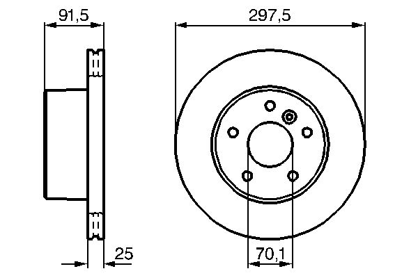 BOSCH 0 986 479 146 Brake Disc