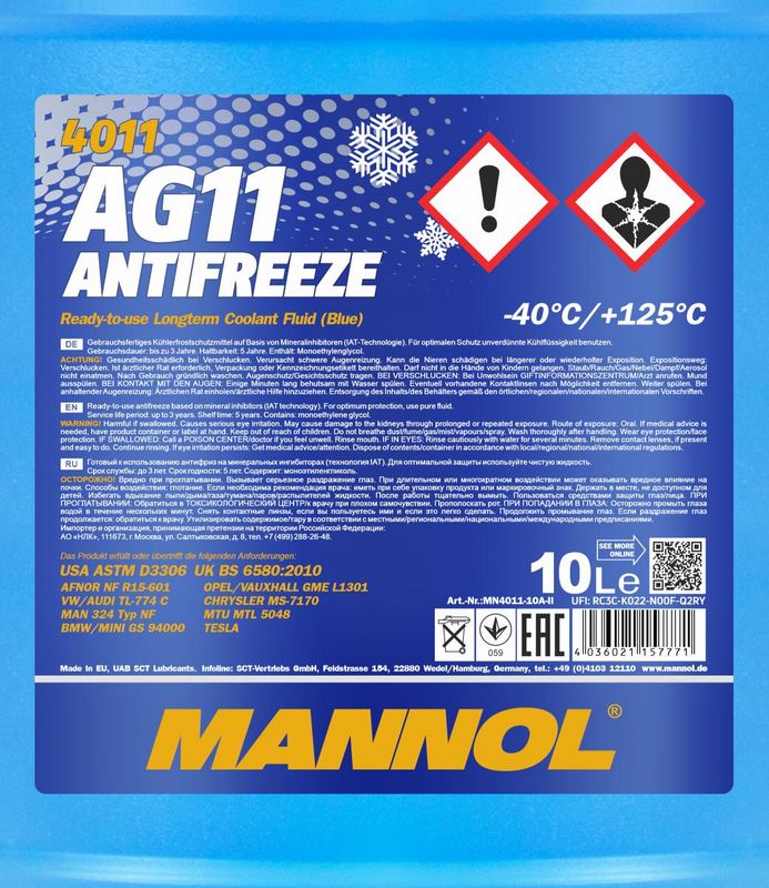 SCT - MANNOL MN4011-10 Antifrizas