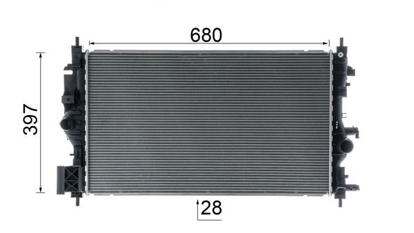 Product Image - Radiateur - CR1697000P - MAHLE