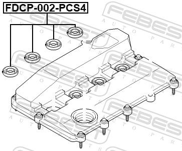 FEBEST FDCP-002-PCS4 Seal Ring, nozzle holder