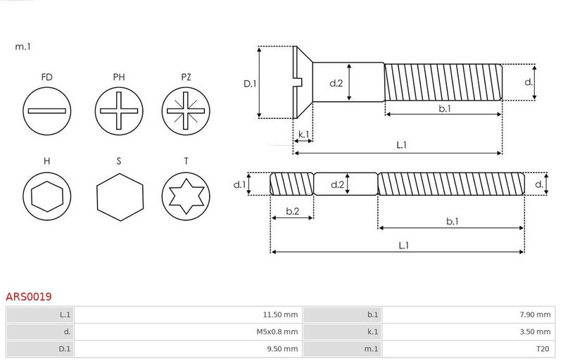 Ремонтний комплект, генератор, Auto Starter ARS0019