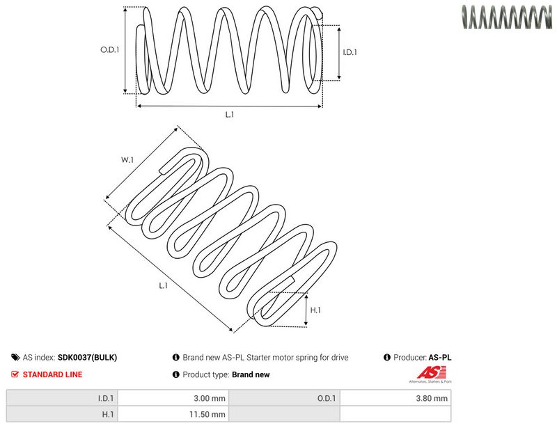 AS-PL SDK0037(BULK) Repair Kit, starter