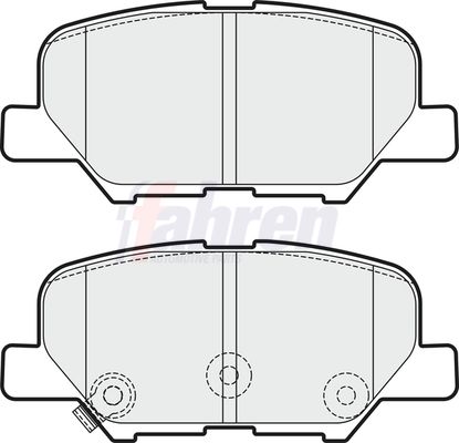 Fahren Brake Pad Set, disc brake FBP3363
