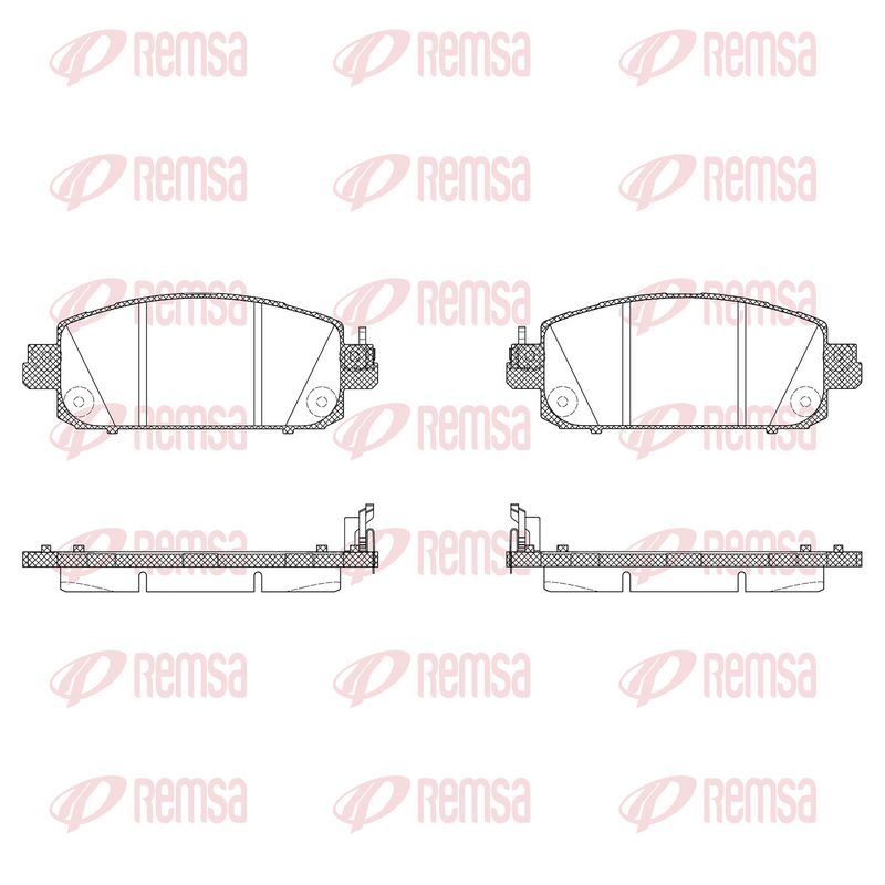 REMSA 1930.04 Brake Pad Set, disc brake
