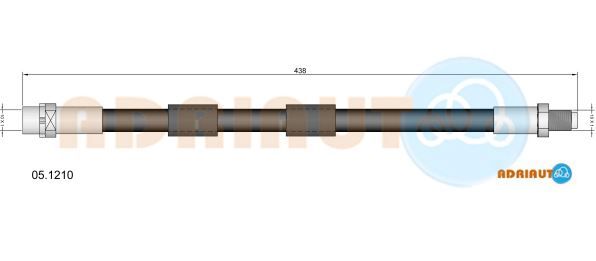 Гальмівний шланг, Adriauto 05.1210