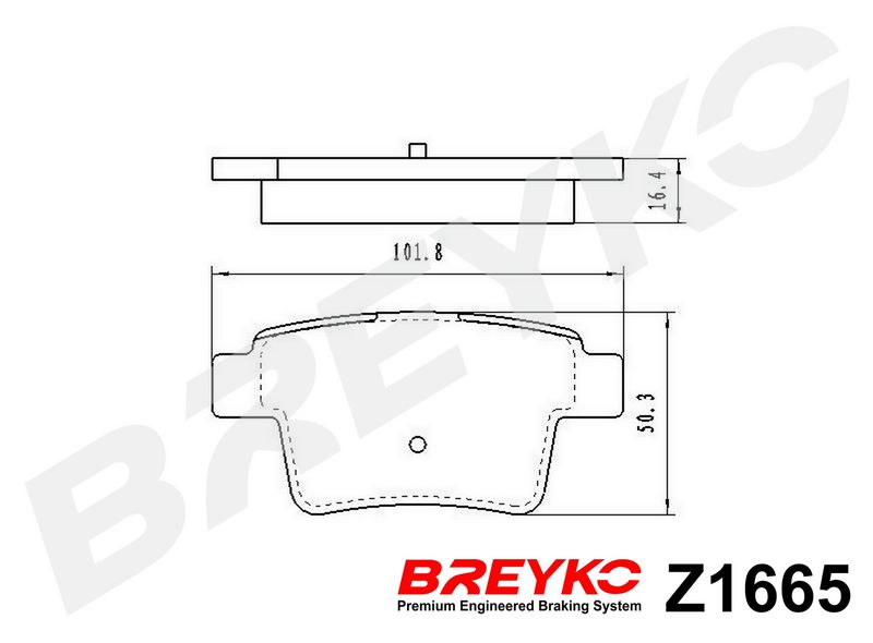 DAVID VASCO Z1665 Brake Pad Set, disc brake