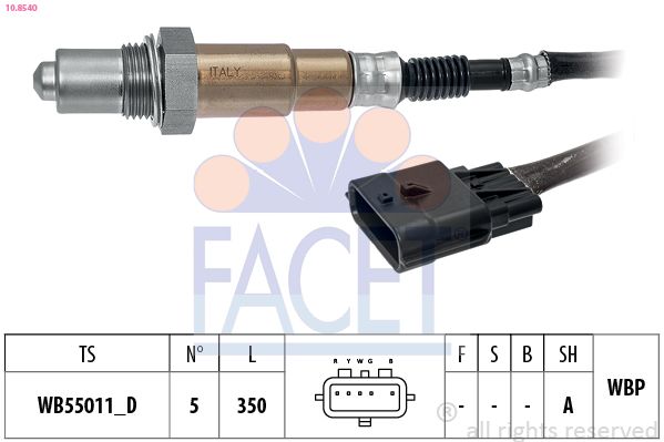 Кисневий датчик, Facet 10.8540