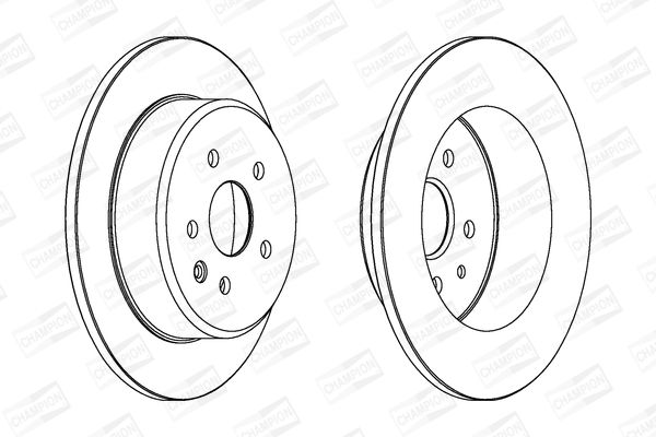 Гальмівний диск, Champion 562830