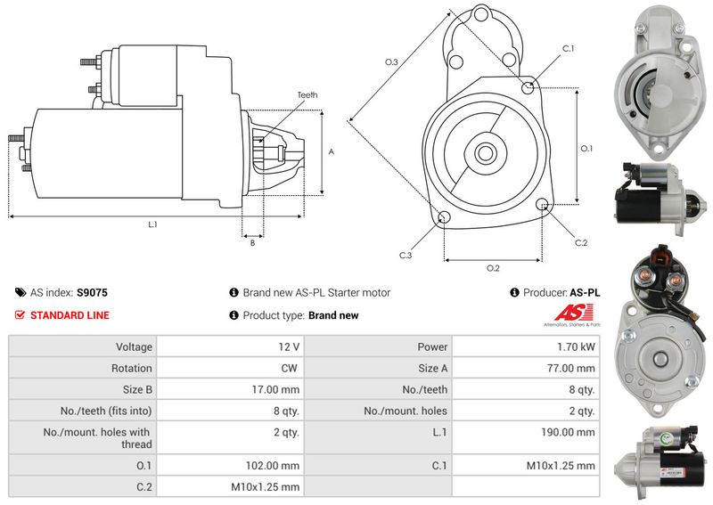 AS-PL S9075 Starter
