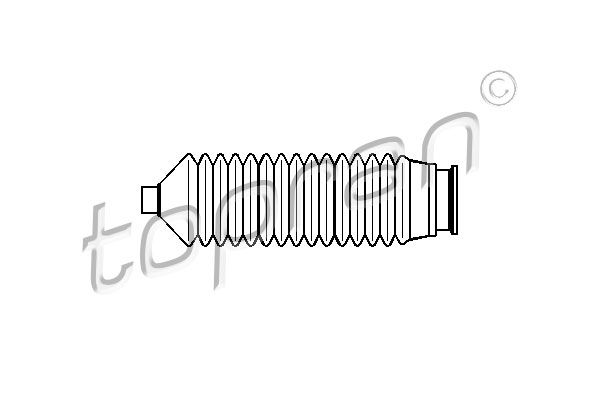 Гофрований кожух, механізм рульового керування, Topran 300824
