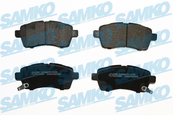 SAMKO 5SP2252 Комплект гальмівних накладок, дискове гальмо