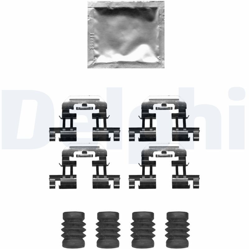 Комплект приладдя, накладка дискового гальма, Delphi LX0677