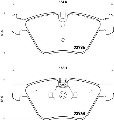 Комплект гальмівних накладок, дискове гальмо, Hella Pagid 8DB355011-321