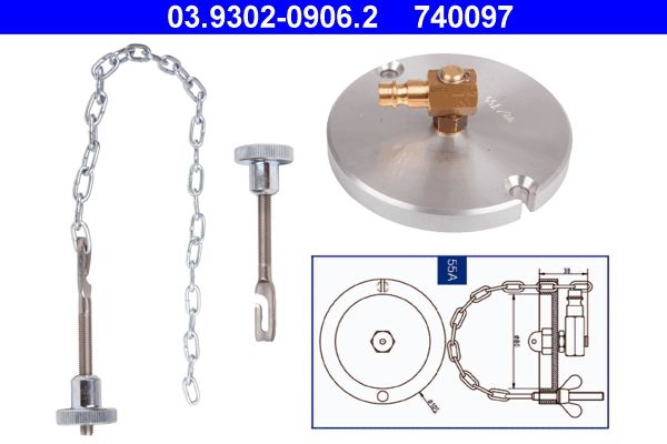 ATE Ontluchtingsaansluiting 03.9302-0906.2