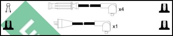 LUCAS gyújtókábelkészlet LUC7041