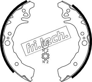 fri.tech. fékpofakészlet 1115.305