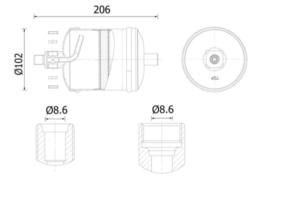 MAHLE Droger, airconditioning AD 324 000S