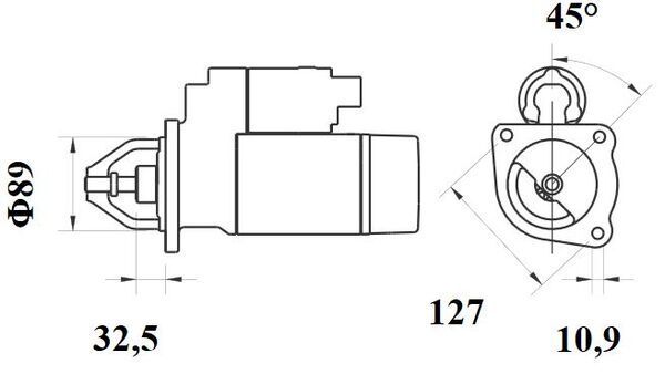 Product Image - Startmotor / starter - MS33 - MAHLE