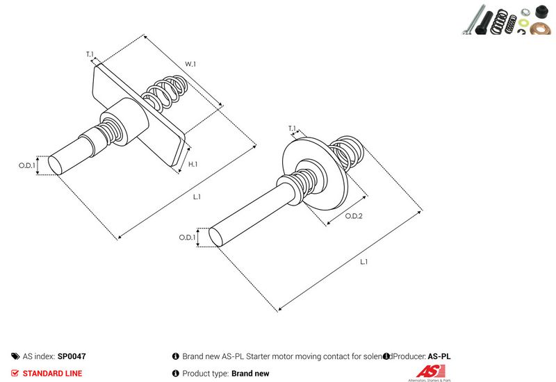 AS-PL SP0047 Repair Kit, starter