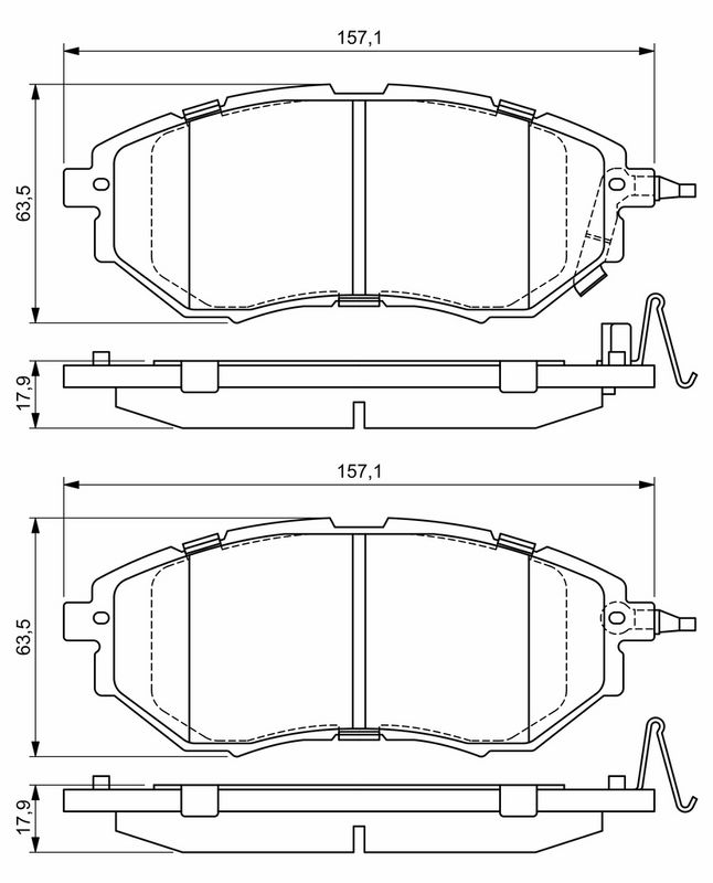 BOSCH 0986494679 Brake Pad Set, disc brake