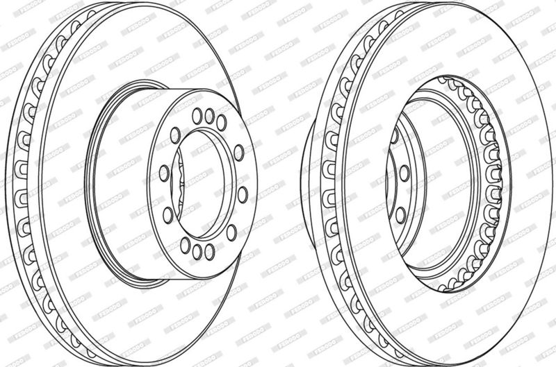 FERODO Disque de frein FCR324A