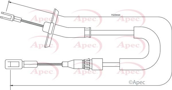 APEC Cable Pull, parking brake CAB1288