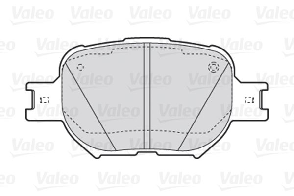 Комплект гальмівних накладок, дискове гальмо, Valeo 301827