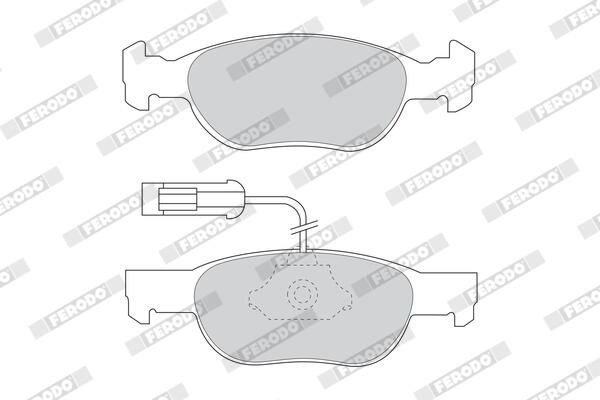 FERODO Plaquettes de frein à disque FDB1040