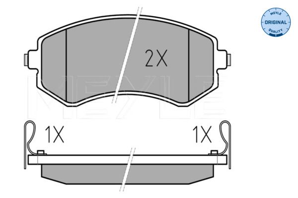 MEYLE 025 235 0216/W Brake Pad Set, disc brake