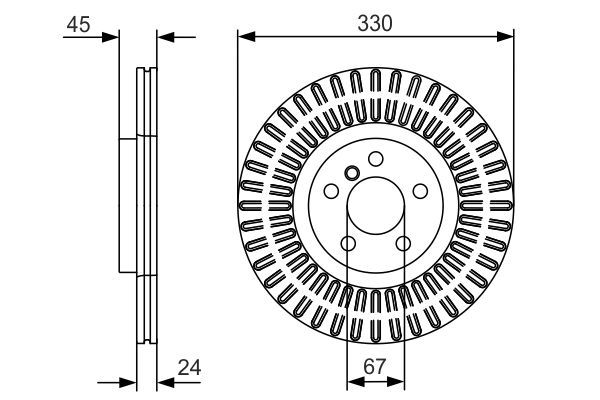 Тормозной диск Bosch 0 986 479 C94