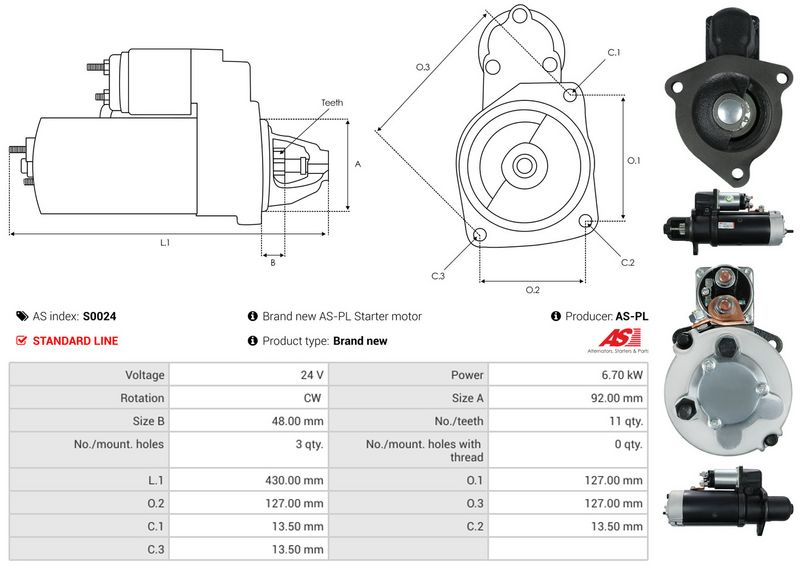 AS-PL S0024 Starter