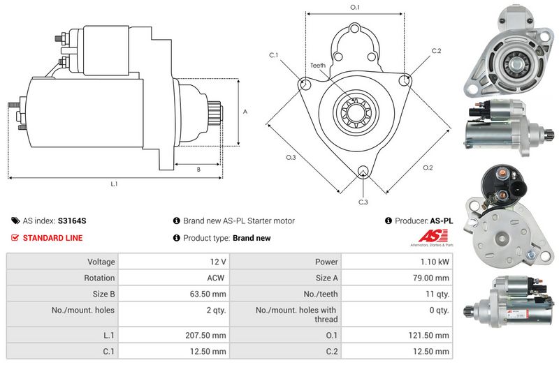 AS-PL S3164S Starter