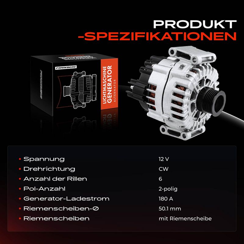 Frankberg 5481FB0001866 Alternator