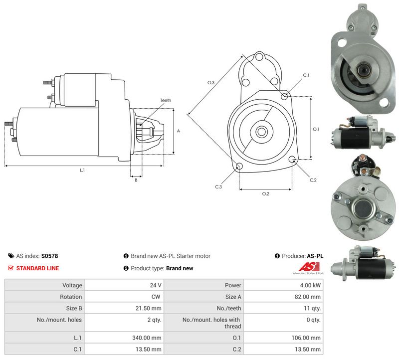 AS-PL S0578 Starter