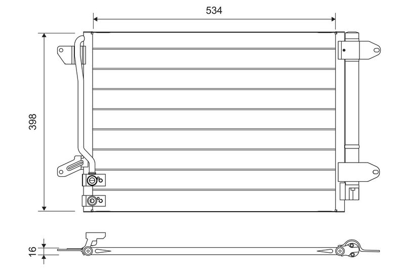 VALEO Condensor, airconditioning 822751