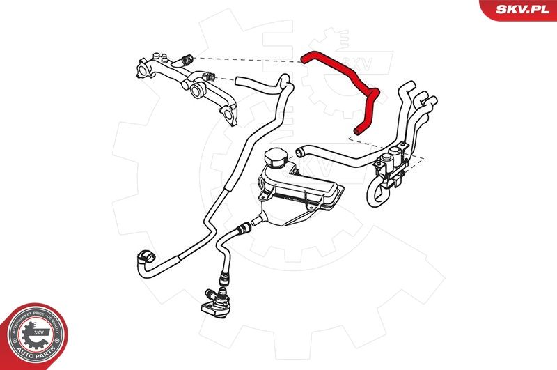 Шланг радіатора, Skv Germany 43SKV744