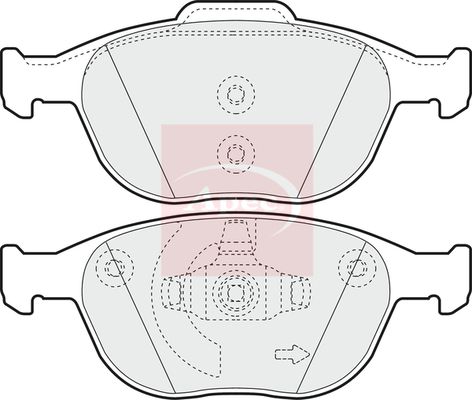 APEC Brake Pad Set, disc brake PAD1326