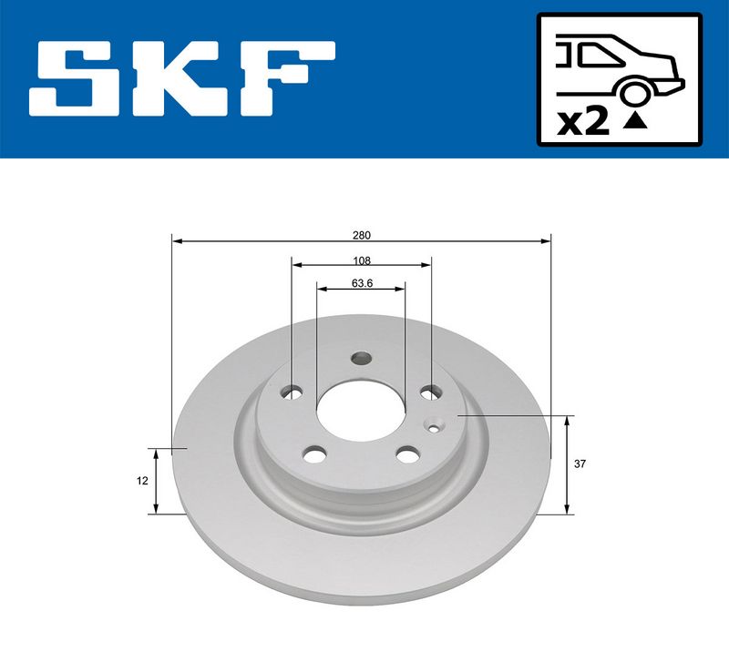 спирачен диск SKF