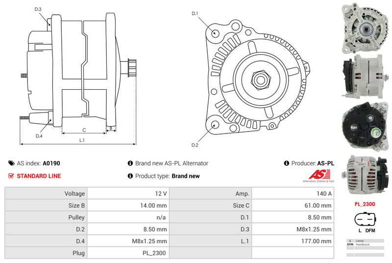 Generaator, AS-PL A0190