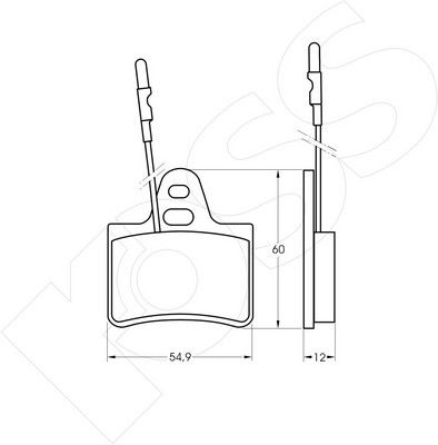 1-GNC R-214 - Brake Pad Set, disc brake